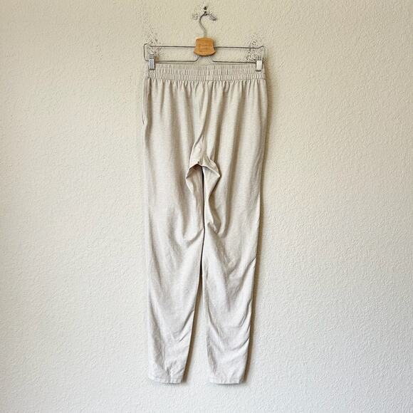 OUTDOOR VOICES CloudKnit Pants Beige Elastic Waist Sweatpants Workout - Picture 2 of 13